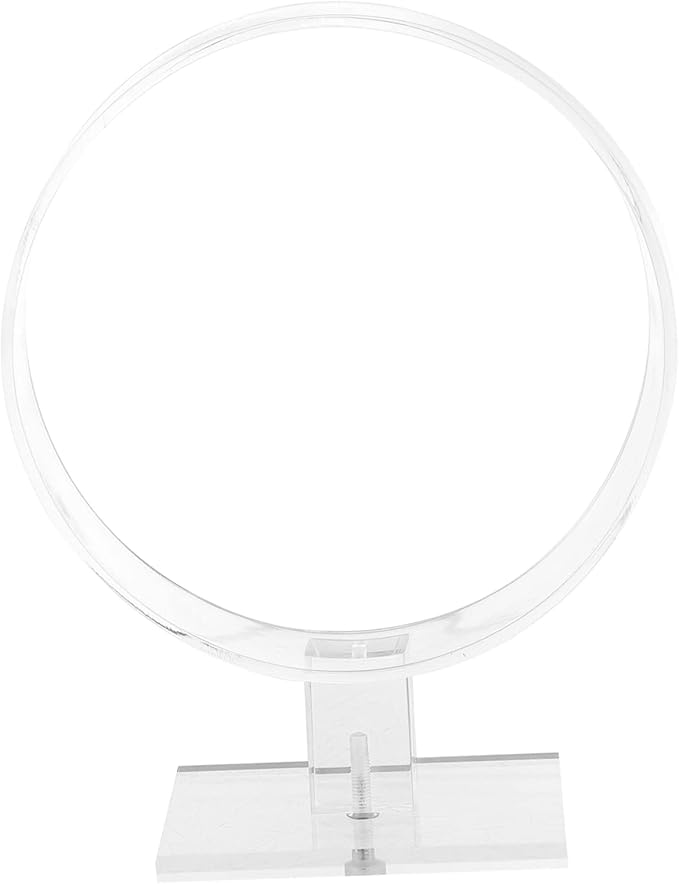 2pcs Round Shape Acrylic Headband Display Stand Hair Accessories Organizer for Girls Hairband Holder Rack Hairbands Organized Visible