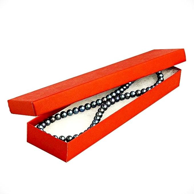 10 Pack Matte Red Cotton Cotton-Filled Paper Cardboard Jewelry Box for Jewelry Sets, Necklaces, Bracelets, Watches, Pocket Watches, and Anklets