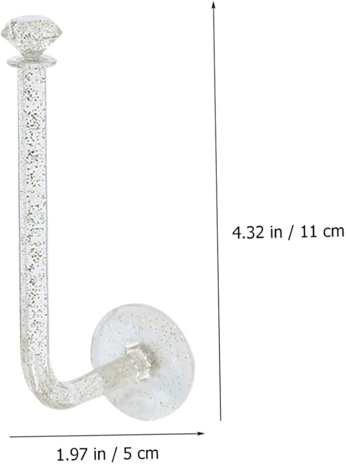 Wall-Mounted Headband Storage Rack Hairband Organizer Hooks for Jewelry and Accessories Display 5.70X2.59X1.57In Durable Hair Rings Holder for Home Decoration