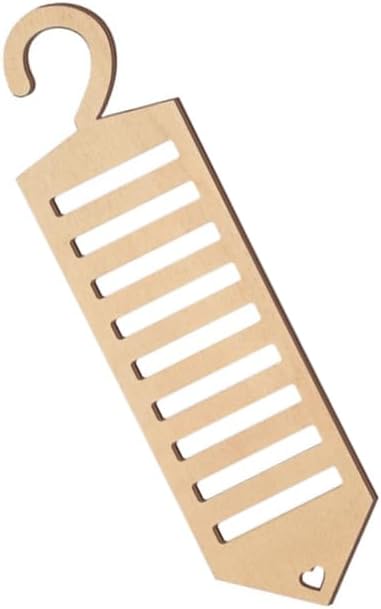 Tie Rack Tie Hanger Tie Organizer for Closet Wooden Tie Holder Belt Hanger Accessory Organizers for Tie Belt Scarf