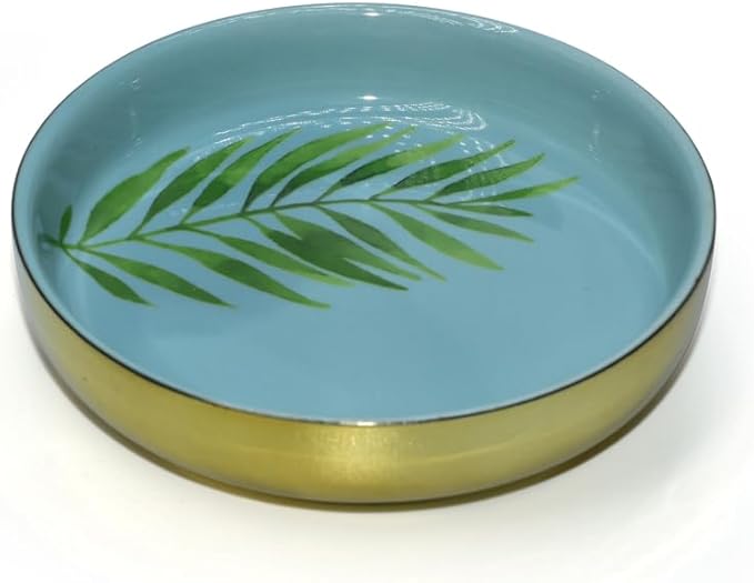Tropical Leaf Rings Holder for Jewelry, Natural Colorful Glaze And Printed By Boutique Signature, In All Occasion To Be Prefect Gift And Use
