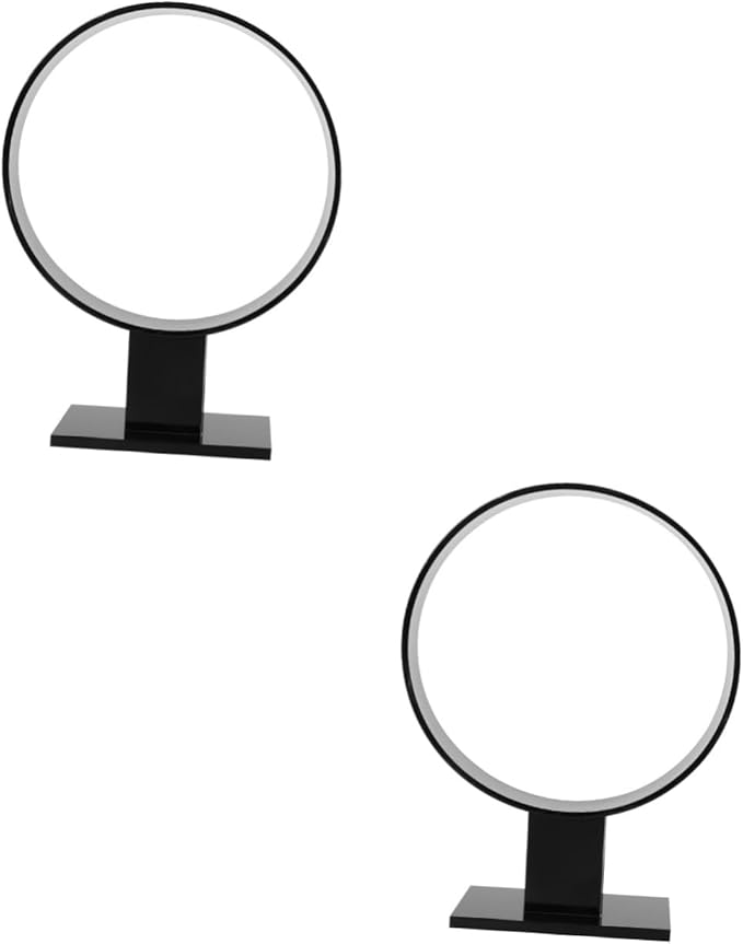 2pcs Acrylic Headband Holder Display Stand Round Shape Hair Accessories Organizer for Tidy Room for Hairbands Headbands for Shops and Boutiques Compact Design