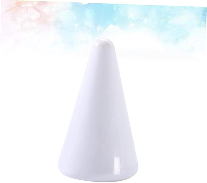 VANZACK 2pcs Ring Jewelry Organizer Holder Ceramic Ring Storage Cone Shaped Rack Jewelry Rack Necklace Stand