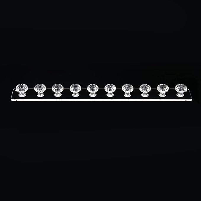 Toyvian Acrylic Wall-mounted Jewelry Hook Necklace Holder Household Organizer for Necklaces and Accessories Storage