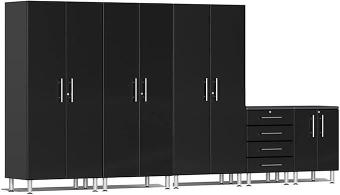 Ulti-MATE UG27050B 5-Piece Garage Cabinet System in Midnight Black Metallic