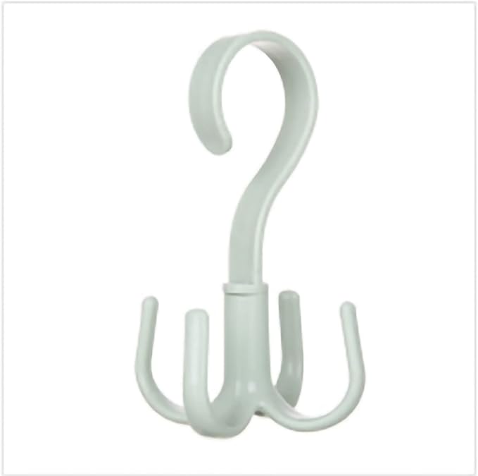 360° Rotating Plastic Bag Hanger, Save Space Multipurpose Closet Handbag Hook Organizer Holder with Wardrobe Scarf Belt Tie Scarf Hanging Rack for Bedroom Bathroom Corridor