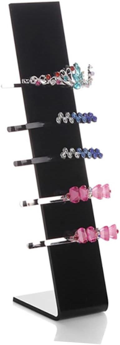 4pcs Acrylic Hair Clip Display Stand Organizer for Hairpins Barrettes Clips Compact Storage for Home Shops and Boutiques