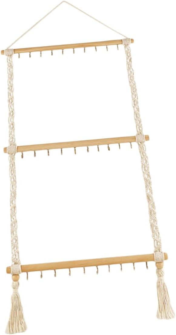 LIFKOME Hanging Hair Accessory Organizer Bow Holder Storage Rack for Hair Clips and Headdresses for Room Decoration
