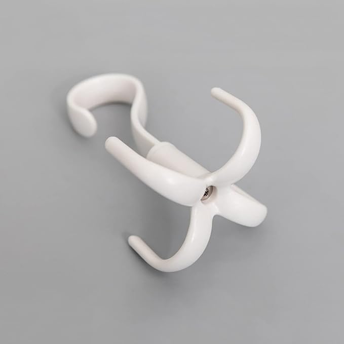 3pcs Rotating Four Hooks Organizer for Scarves Ties and Accessories Creative Closet Hanger White Multifunctional Design for Easy Access and Organization