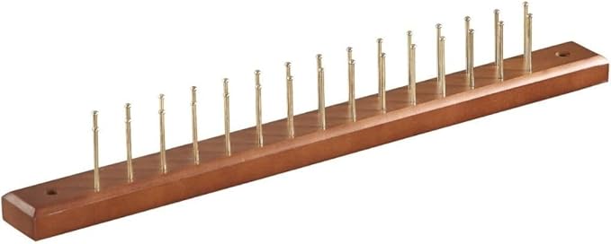 Walnut Wood Tie Hanger Non-Slip Hooks Space-Saving Closet Organizer for Ties Belts Scarves Accessories Durable Swivel Hook Wardrobe Storage Rack for Home and Office Organization