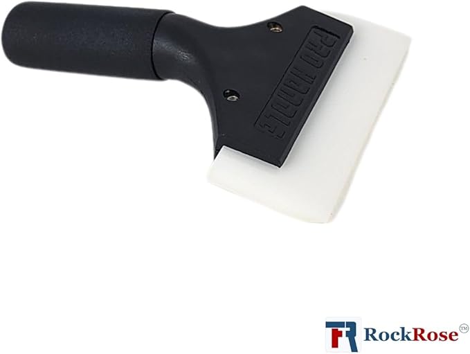 RockRose 6.7'' Cast Aluminum Handle Squeegee: Perfect for Offices, Windows, Films, Home, and Cars