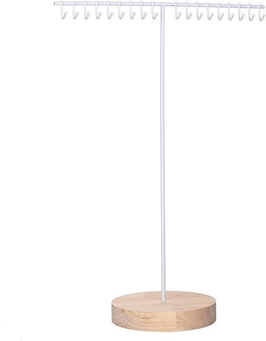 Multipurpose Alloy Necklace and Organizers Clear Jewelry Stand with Hanging Rack Home Accessory Decoration