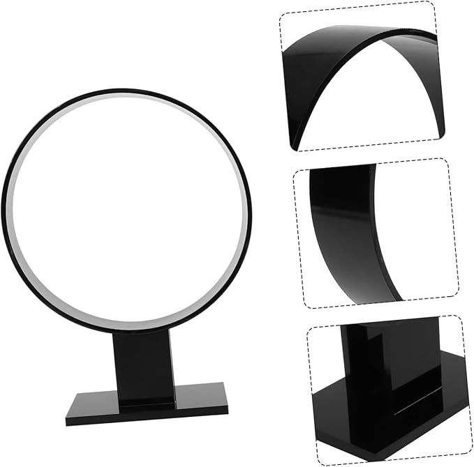 VALICLUD 2 Pcs Elegant Acrylic Hair Hoop Holder Stand Hairband Headpiece Rack Hair Accessories Organizer for Home Shop Loved