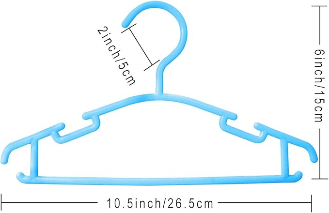 GoodtoU 60Pack Baby Clothes Hangers for Closet Plastic Small Kids Hangers Childrens Nursery Hangers Infant