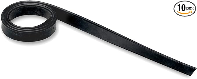 Unger Professional Cut-to-Size Replacement Rubber Squeegee Blade – 18" Professional Quality Squeegee Blade Replacement,Fits Most Window Washing Squeegees for Streak Free Cleaning,(Pack of 10)