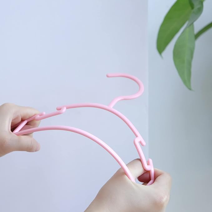 GoodtoU Pink Baby Hangers, 60 Pack Kids Clothes Hangers for Small Childrens Girl Infant Child Baby Clothes Hangers for Closet
