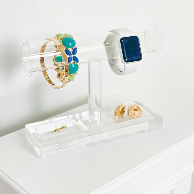 Hives and Honey Avian Acrylic Bracelet Bar Jewelry Organizer, Clear