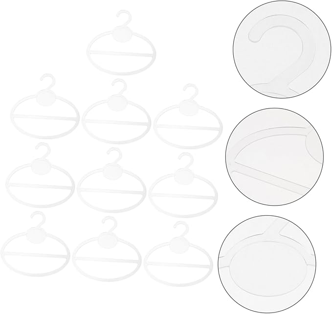10Pcs Scarf Hanger Organizer Multi-Functional Circular Rack for Scarves Ties Belts and Accessories Space Saving Storage for Closet and Home