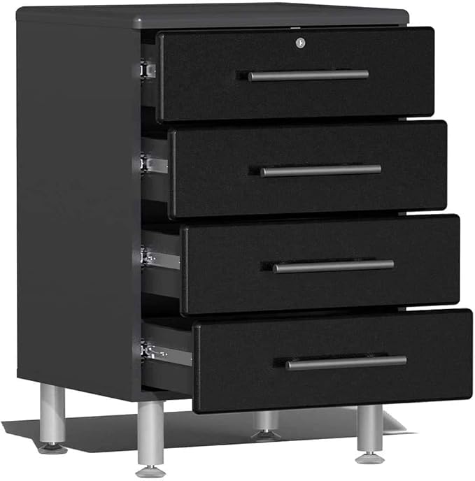 Ulti-MATE UG27050B 5-Piece Garage Cabinet System in Midnight Black Metallic