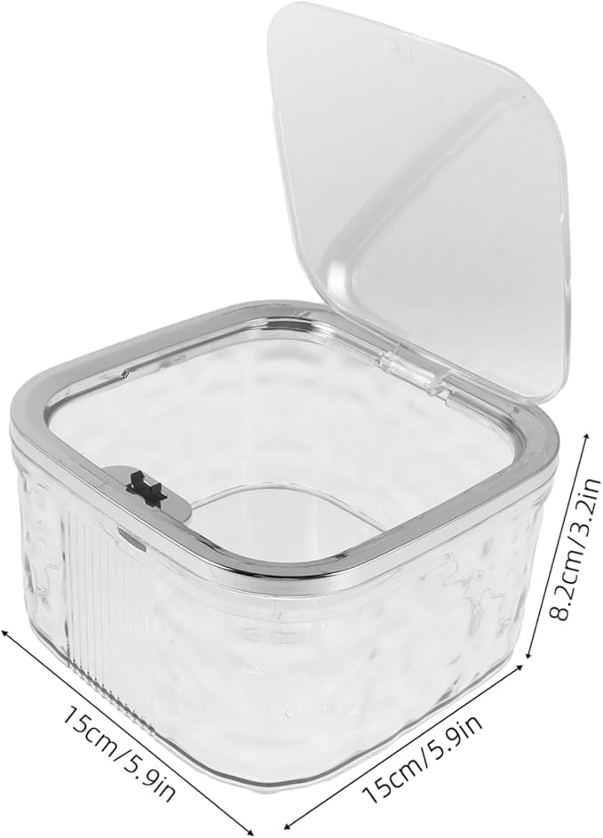 Didiseaon Hair Tie Holder with Press Lid Transparent Large Capacity Hair Accessories Organizer Box for Portable Durable Storage Container for Clips Bracelets Easy Access and Quick