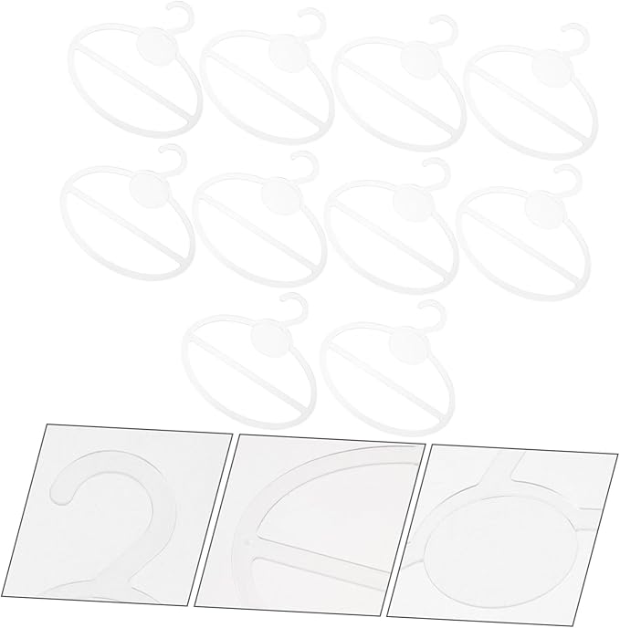 10Pcs Scarf Hanger Organizer Multi-Functional Circular Rack for Scarves Ties Belts and Accessories Space Saving Storage for Closet and Home