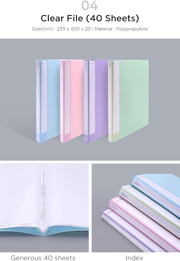 Pastel Desk Organizer Blue Set - 8-in-1 Multi-Functional Office Supply Organizer in 4 Colors | Includes File Holders, Trays, Pen Holders, and More