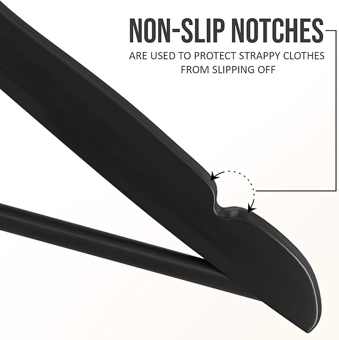 Utopia Home Premium Wooden Hangers 30 Pack - Durable & Slim Coat Hanger - Suit Hanger with 360-Degree Rotatable Hook - Wood Hangers with Shoulder Grooves (Black Color)