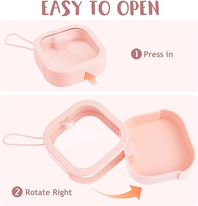 Luxshiny Hair Tie Box Organizer Clip Holder Hair Accessories Organizer Portable Storage Holder Easy to Clean Lanyard Design