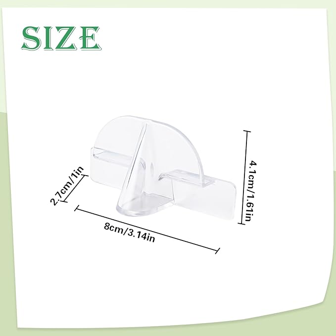 6 PCS Eyeglasses Holder Wall Mounted, Clear Hanging Sunglasses Organizer Storage with Self-Adhesive Sticker Drill-free Glasses Display Stand for Entryway Bathroom Bedroom Office Door Wall