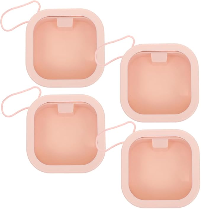 Cabilock 4pcs Portable Hair Tie Organizer Multi-functional Scrunchie Case Hair Clip Storage Box for Travel Easy to Clean Jewelry Organizer for Accessories and Earring Display