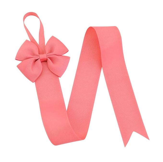 12PCS Girls Hair Bow Holder Rope Hair Clips Ribbon Hair Accessories Storage Organizer Headband Display Hanger Hanging Jewelry Organizers(Mixed 6-8 Random Colors)