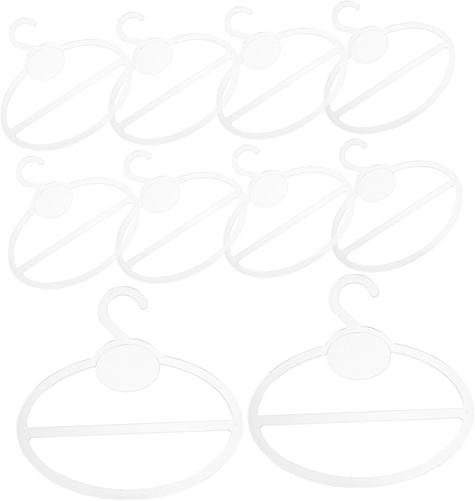 10Pcs Scarf Hanger Organizer Multi-Functional Circular Rack for Scarves Ties Belts and Accessories Space Saving Storage for Closet and Home