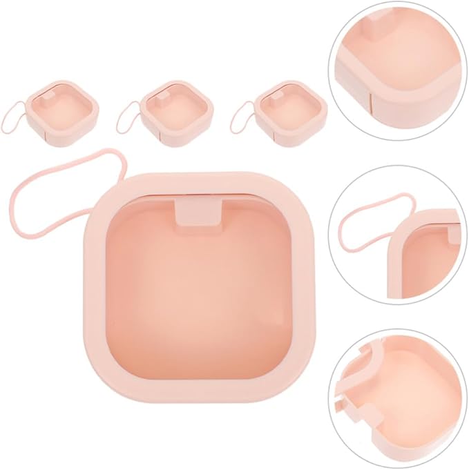 Cabilock 4pcs Portable Hair Tie Organizer Multi-functional Scrunchie Case Hair Clip Storage Box for Travel Easy to Clean Jewelry Organizer for Accessories and Earring Display