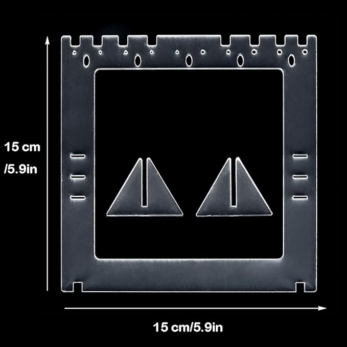 RENIAN Jewelry Photography Props Board Acrylic Frame Tabletop Stand for Studio Shooting Necklaces, Stud Earrings and Earrings Drop Dangle Display Holder