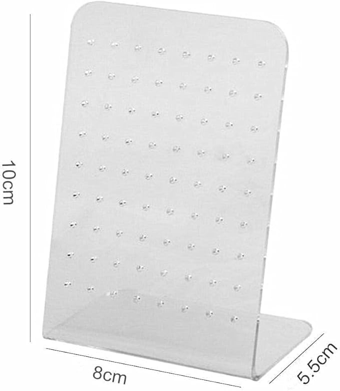 2Pcs Earrings Stand Display, 72 Holes Acrylic Earring Holder Organizer, Ear Studs Jewelry Storage Display, Rack Showcase Earrings Display, Stand Earring Storage