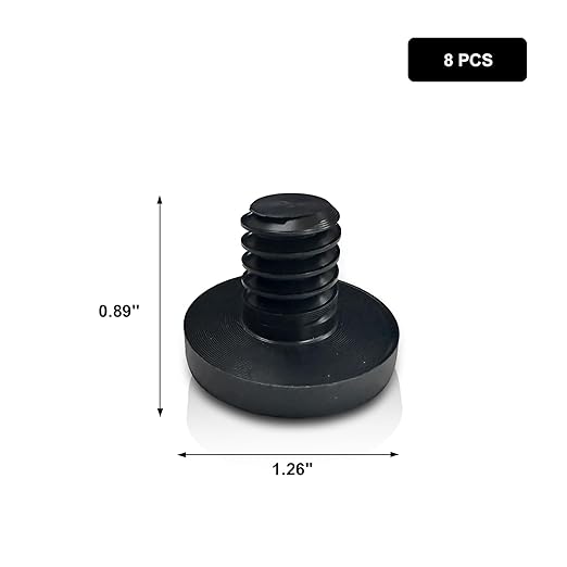 20 PCS Replacement Bolts Compatible with Suncast Storage Sheds for Suncast/Craftsman Resin Storage Sheds, Replacement Screws Compatible with Suncast Storage Sheds Shed Accessories (20, Black, 3/8)