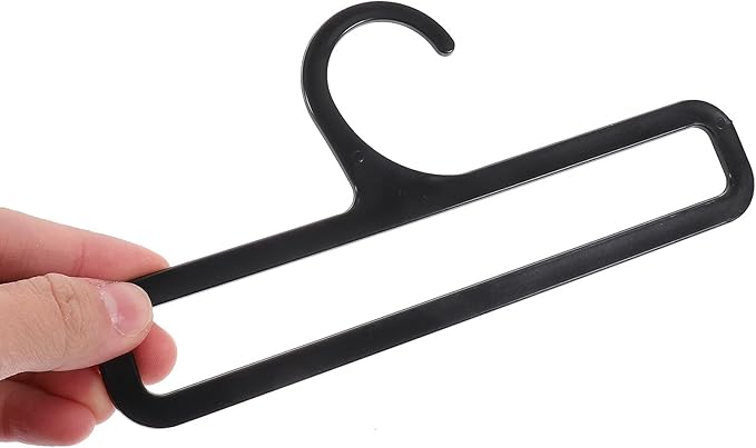 Milisten Plastic Scarf Hanger Organizer for Closet Belt and Tie Holder Rack with Smooth No-Scratch Hooks Space-Saving Shawl and Towel Display Stand 2.5X6.7X3.1 Inches