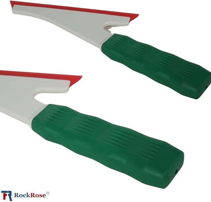Doctor Stroke Squeegee: Auto Car Building Flat Glass Window Cleaning Wiper - Flat Glass Tint Vinyl Car Wrapping Scraper Windshield Wash Tool (Pack of 1, Red)