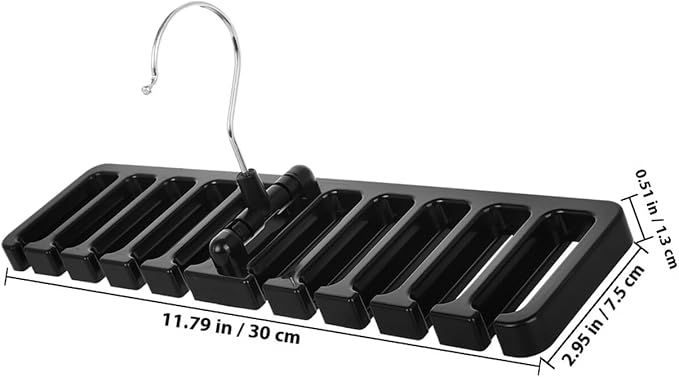 ARTIBETTER 2pcs Belt and Tie Organizer Hangers for Closet Multi-Functional Belt Holder with Scarf Rack Space-Saving Storage for Men’s Neckties Home Closet Accessory Organizer