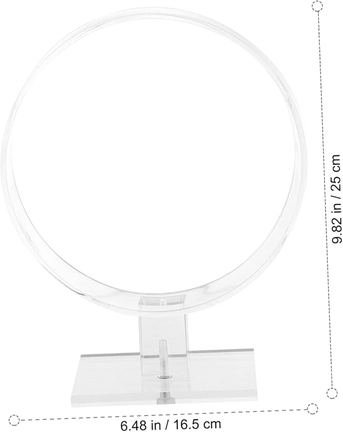 2pcs Round Shape Acrylic Headband Display Stand Hair Accessories Organizer for Girls Hairband Holder Rack Hairbands Organized Visible