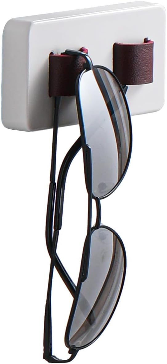 Wall Mount Eye Glasses Holder Spectacle Eyeglass Hanger Hanging Eyeglasses Holder for Desk Wood Sunglass Organizer Hanging Sunglasses Holder Wall Nerdy Gifts for Men Women