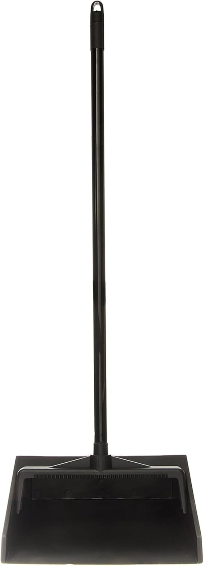 Carlisle FoodService Products Duo-Pan Upright Dust Pan with Serrated Yoke for Home, Restaurants, Kitchen, Lobby, And Office, Plastic, 30 Inches, Black