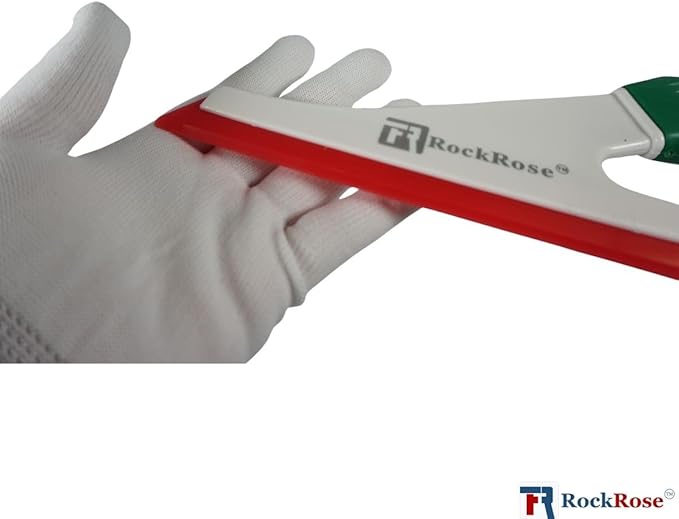 Doctor Stroke Squeegee: Auto Car Building Flat Glass Window Cleaning Wiper - Flat Glass Tint Vinyl Car Wrapping Scraper Windshield Wash Tool (Pack of 1, Red)