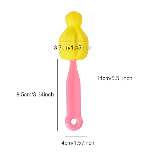 PayPie 14 Pack Bottle Nipple Cleaner Sponge Brush for Standard Nipples Scrubber