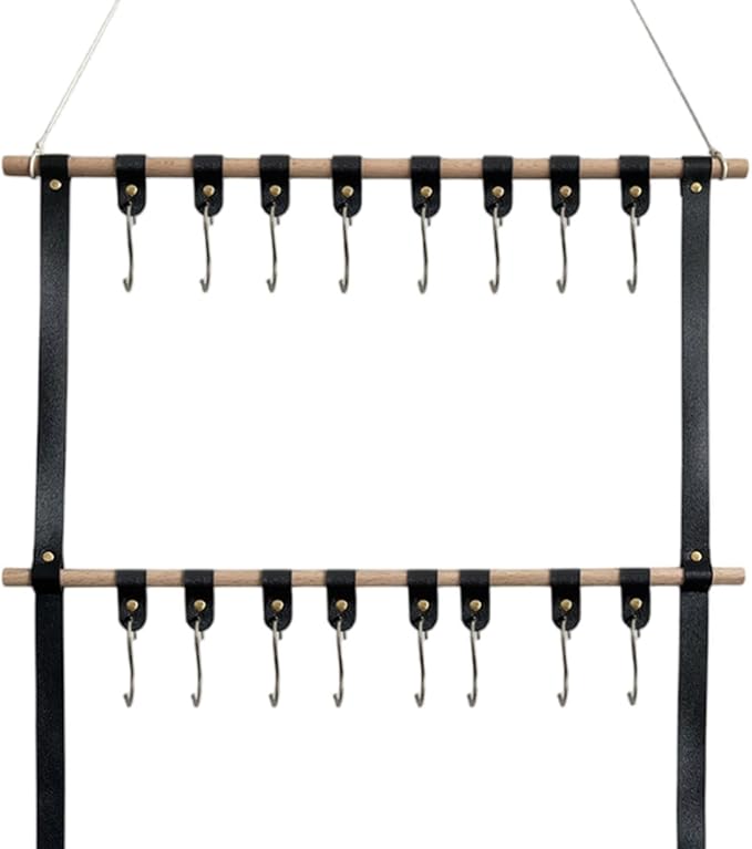 HouseVibe Headband Storage Clip Organizer for Hair Accessories and Bows, Hair Claw Clip Holder, Wall Mounted or Drawer Organizer for Barrettes, Scrunchies, Jewelry- Black