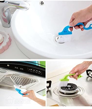 2pcs Window Track Cleaning Brushes, Hand-held Groove Gap Cleaning Tools Door Track Kitchen Cleaning Brushes Set(Red)
