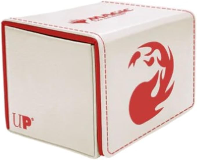 Ultra Pro - Mana 8 Alcove Edge Deck Box - Mountain for Magic: The Gathering, Store & Protect up to 100 Standard Size MTG Cards, Great for Commander Deck, Side Loading Deck Box, Premium Leatherette
