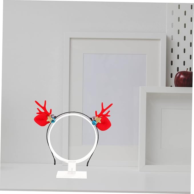 2pcs Round Shape Acrylic Headband Display Stand Hair Accessories Organizer for Girls Hairband Holder Rack Hairbands Organized Visible