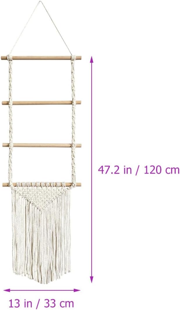 Cabilock Girls Hair Accessories Organizer Wall Hanging Hair Bow and Headband Holder Cotton Rope Scrunchies Storage for Room Decor for Clips and Ties
