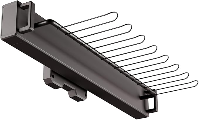 Pull Out 15.74" Side Mount Extending Closet Tie & Belt Organization Storage Rack Holder for Up to 16 Ties
